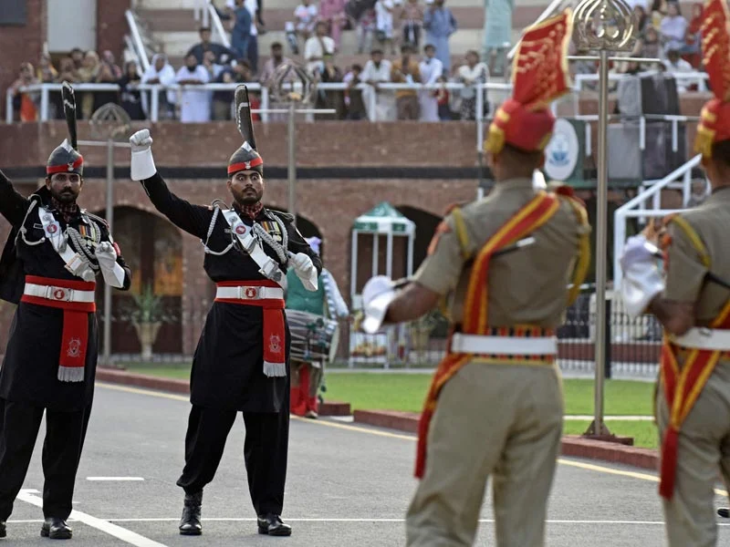 Every sundown, there is high drama on the India-Pakistan border