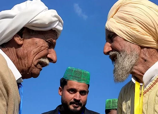 Photographs show Pakistani and Indian siblings reuniting 75 years after partition