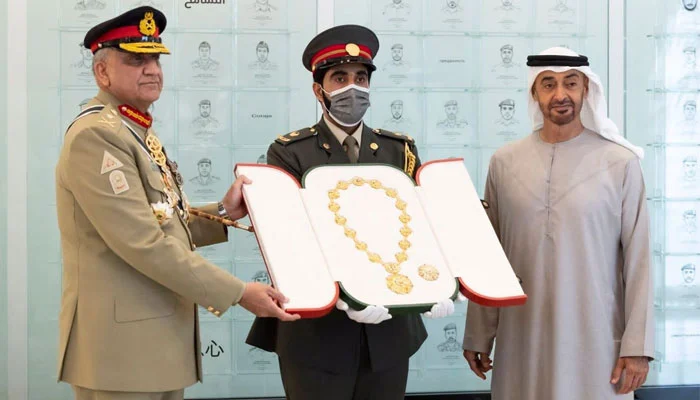 The UAE's highest civil award is given to COAS Gen. Bajwa