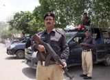 Two Karachi police officers were killed in a grenade explosion