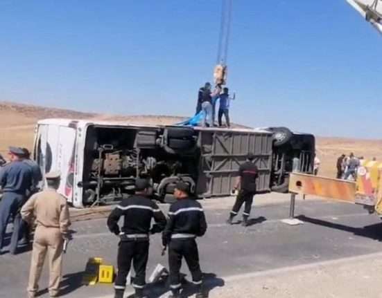 Morocco bus disaster leaves at least 23 people dead and numerous others injured