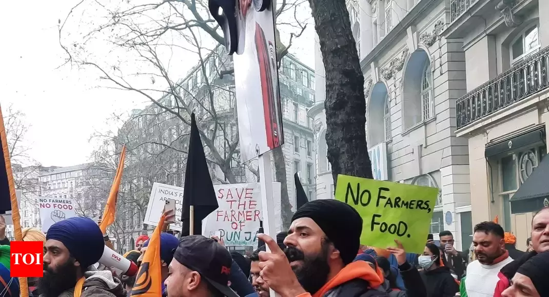Pro-Khalistan protests outside the Indian consulate in San Francisco
