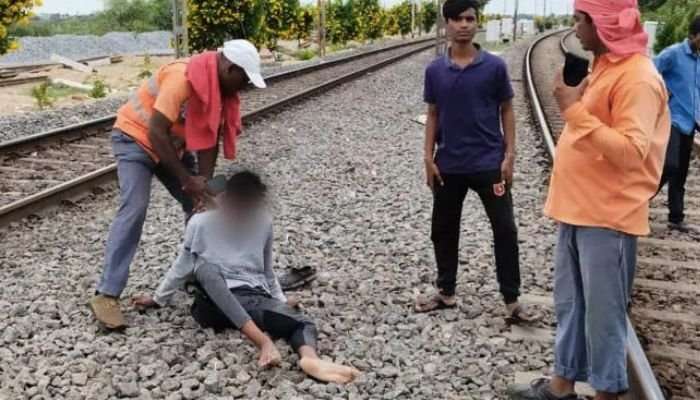 A young man in India is hit by a train while filming a TikTok video