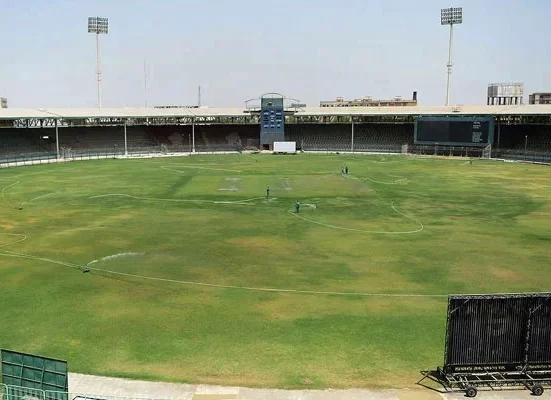 Pakistan vs. England preparations are finished at the stadium in Karachi
